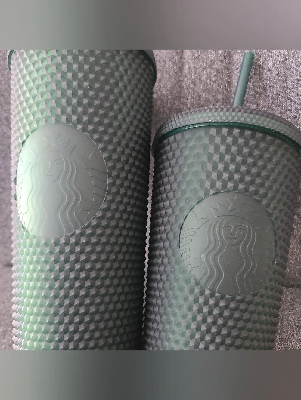 Starbucks Dark Green Jelly Studded Tumbler Set Matte